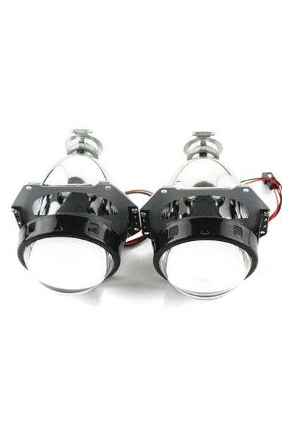 Xenon Bright Lupe mini H1 3″ cu bixenon pentru faruri, cu ornamente opționale incluse, Z114-Negru