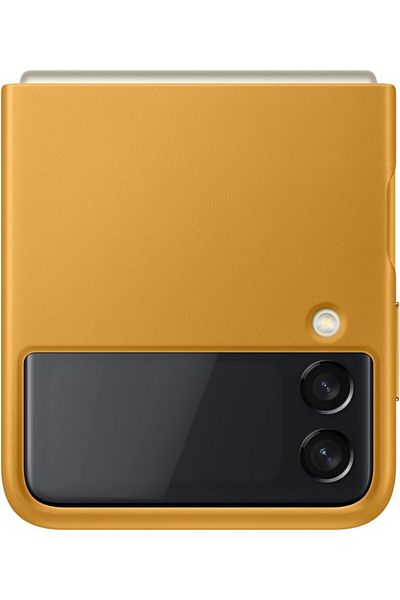 Samsung Leather Cover for Galaxy Z Flip3, EF-VF711LYEGWW, Yellow