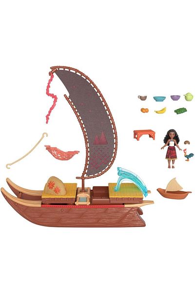 mattel Disney Princess Moana Fashion Dolls-Transforming Boat JBT54