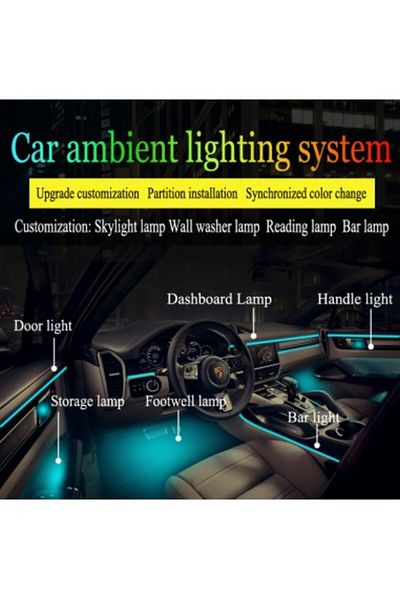 Xenon Bright Wireless LED ambient light kit, Acrylic 18 in 1 - Doors, dashboard, handles