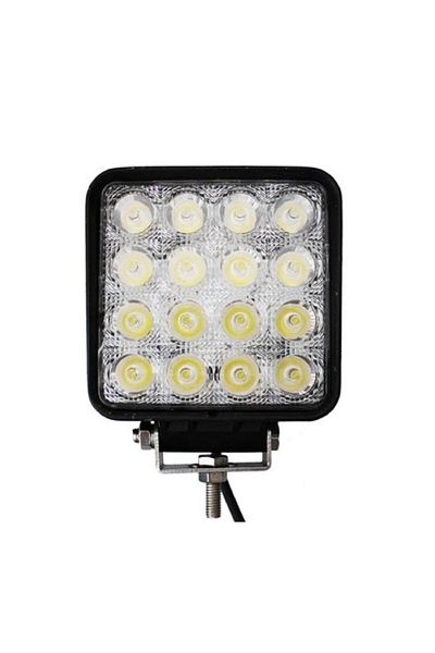 Xenon Bright Proiector LED auto off-road 4D 48W/12V-24V, 3520 lumeni, pătrat, fascicul luminos de 60 de grade