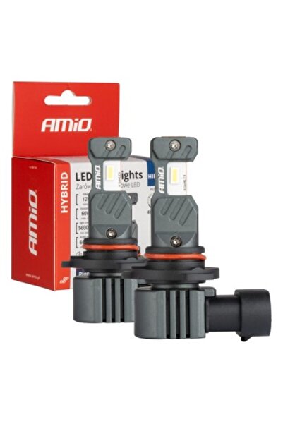 AMIO Set de 2 LED-uri auto HIR2, Canbus, 60W, 5600 Lm, 12V