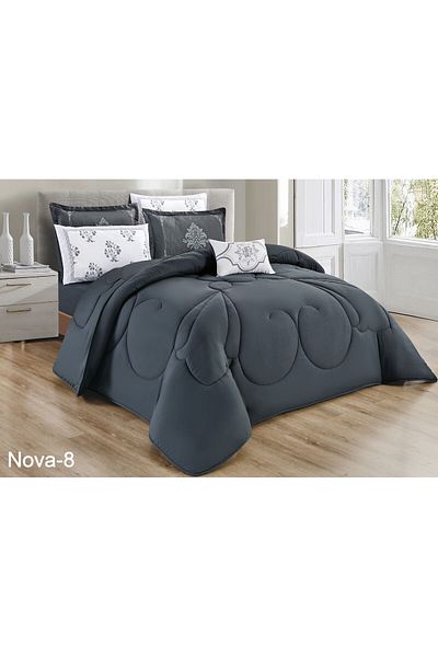 Moon Double bedspread with a patterned design to add beauty and elegance to your room, made of microfiber, size 230*250 cm