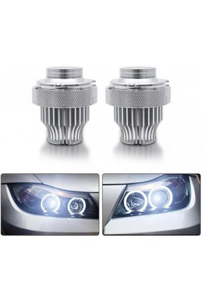 Xenon Bright Faruri LED Angel Eyes pentru BMW E60 LCI 20W Can Bus 2007 fără xenon din fabrică