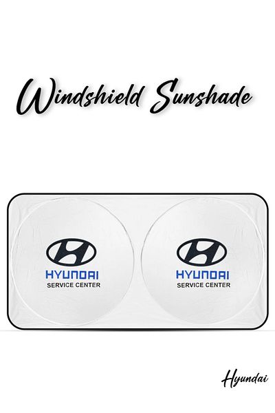 Hyundai حماية فائقة وأنيقة لزجاج السيارة الأمامي، حافظ على سيارتك باردة ومحمية