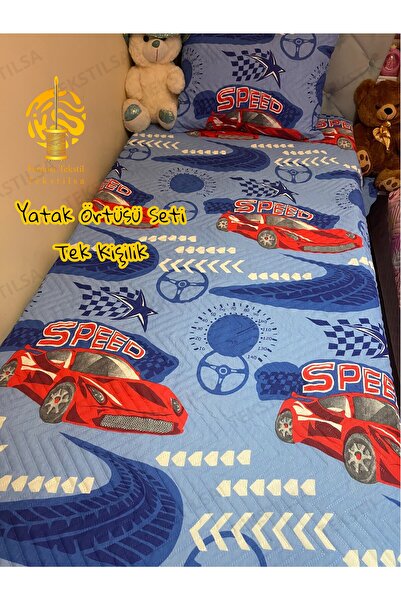 Tekstilsa Mikro Kumaş | Dijital Basklı | çeyizlik TEK kişilik Yatak örtüsü Takımı | Hediyelik 2 Parça