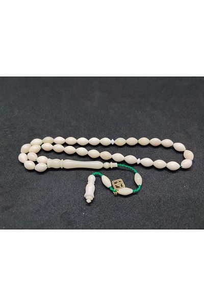 İskeçe Exclusive İskeçeli Cemil Master Double Sanding & Polishing Pheasant Imame El Boy Natural Whale Bone Certified 8093
