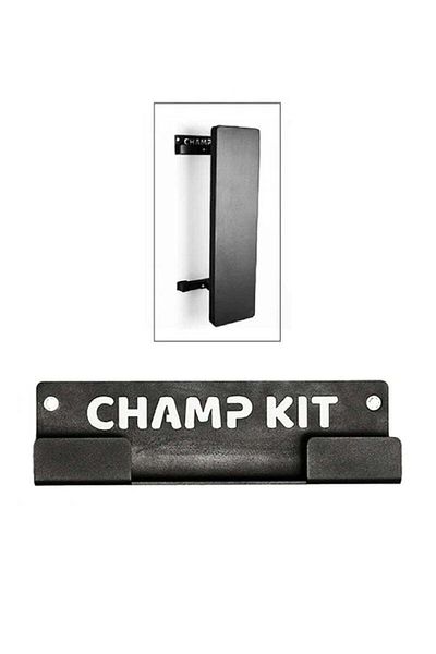 Champ Kit Flat Bench Holder | Wall Mounted | Maximize Your Space, Black