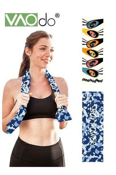 VAODO 2PCS Cooling Towels for Hot Weather Instant Cold Breathable Towel Chilly Rags