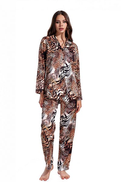 nisaNCa Luxury Boxed Satin Pajamas Set – Lace Sleeves, Long Sleeves, Korean Silk Texture, Dowry Gift Seçen
