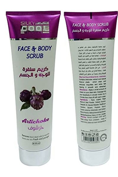 Silky Cool Face and Body Scrub, Artichoke - 275 ml