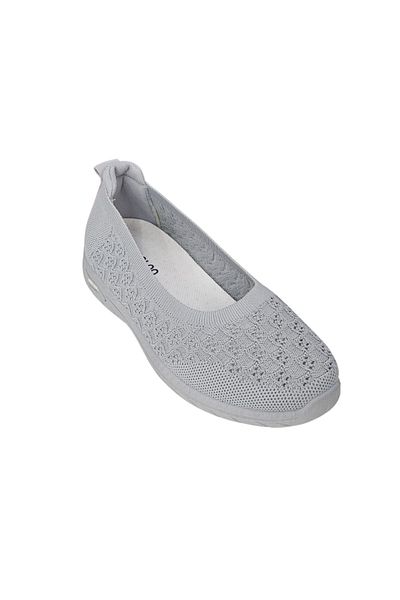 OEM Women's crocheted espadrilles, breathable textile material, soft rubber sole, comfortable, 38 EU, Gray