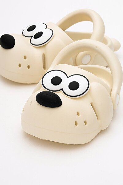 royalmoni Comfortable Casual Daily Figured Slippers Ecru