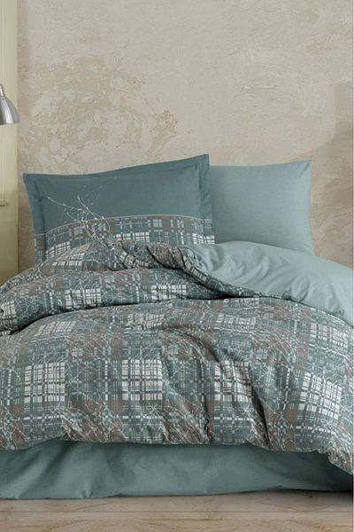 Hobby Lucia Single Poplin Duvet Cover Set Green