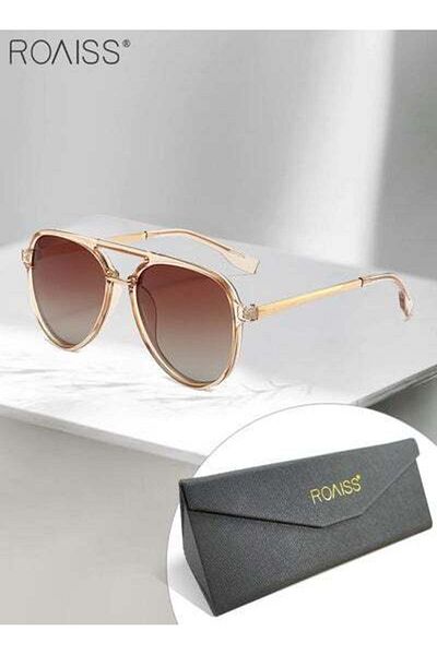 ROAISS Polarized Aviator Sunglasses for Men Women, UV400 Protection Sun Glasses with Metal and PC Frame