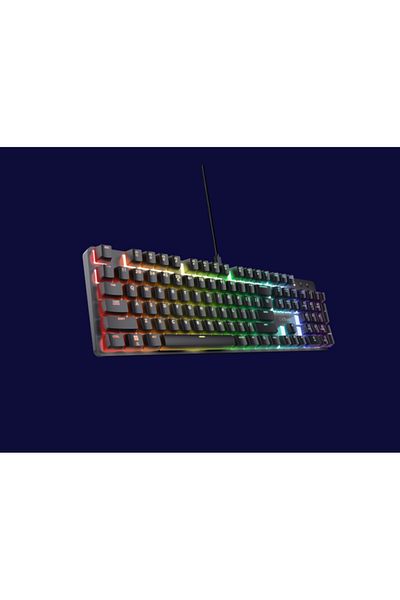 Trust GXT 871 Zora mechanical keyboard, USB 2.0. No. of keys 104, black