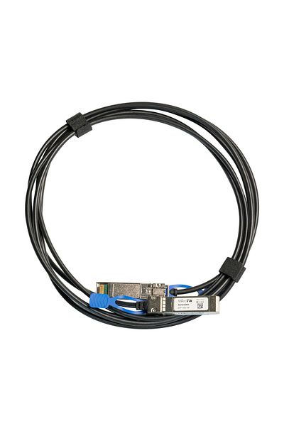 Inna marka Kabel MikroTik SFP/SFP+/SFP28 1/10/25G, bezpośrednie połączenie, 1m, czarny, 25 Gbit/s, XS+DA0001