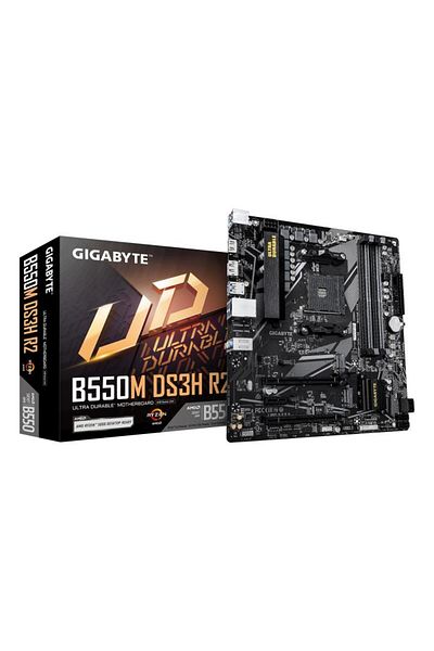 Gigabyte Placa de Baza B550M DS3H R2 AM4, 4x DDR4, 1x DP 1x HDMI, 2x PCIE 4.0 x16 1x PCIE 3.0 x