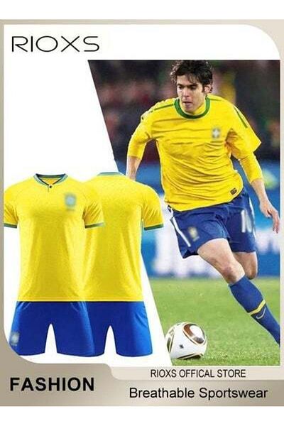RIOXS Sportswear Souvenir Clothing Set Short-Sleeved Shirt Sportswear Breathable Football Clothes Uniforms