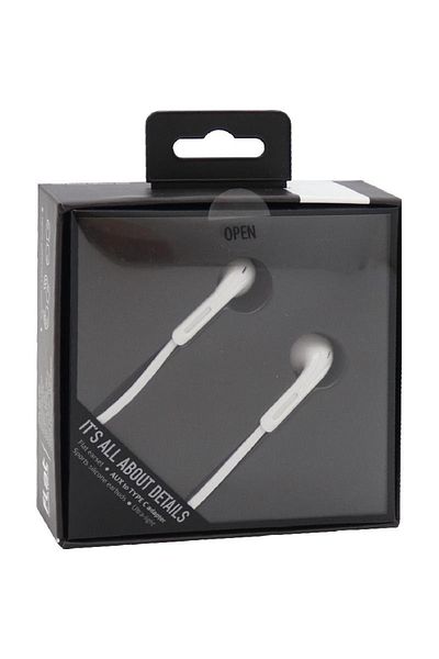 Maestro Flat Ear-set With Mic & Volume Control 3.5mm Jack & Type-C