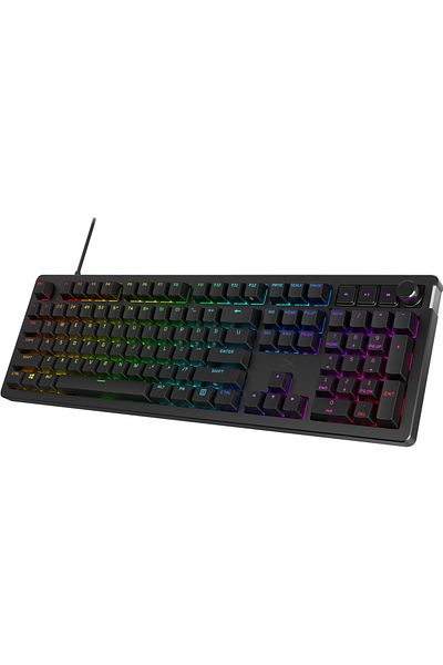 HP HyperX Alloy Rise mechanical gaming keyboard, RGB lighting (16,777,216 colors), Hyperx linear s
