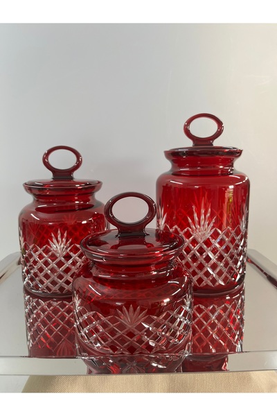 DECOSTYLE Paşabahçe 98671 Kitchen Polo Dekorlu Renkli Orta Boy Kavanoz 1.085 cc