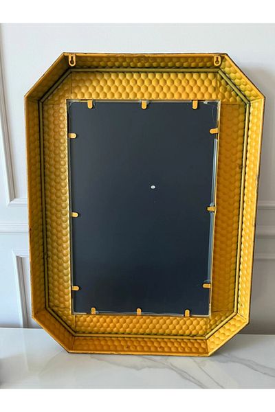 LUXXO Decorative Mirror Vanity, Rectangular, 81x61cm, Antique Bronze