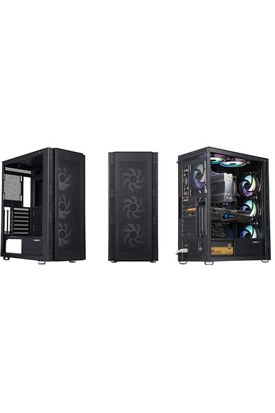 SERIOUX Quantum gaming case, without power supply, middle tower type, top cover with magnetic filter