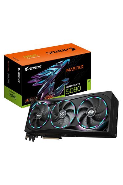 Gigabyte Placa Video AORUS GEFORCE RTX 5080 MASTER 16GB GDDR7 256 bit, 3x DP 1x HDMI