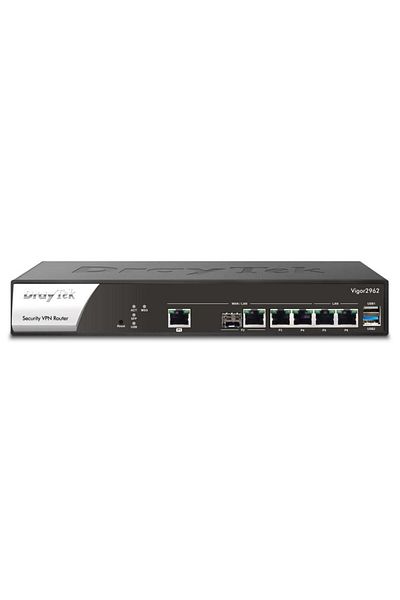 Inna marka Przewodowy router Draytek Vigor 2962 2.5 Gigabit Ethernet czarno-biały, V2962-DE-AT-CH