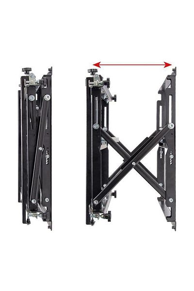 B-Tech Pop-out wall mount for screens with diagonals between 42-120, maximum weight supported