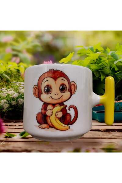 GameFruy Cute Monkey Double Sided Printed Mug - Ceramic Tea, Coffee Gift Cup