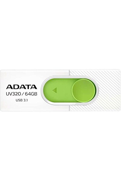 Adata Usb Uv320 64Gb Λευκό/Πράσινο Λιανικής