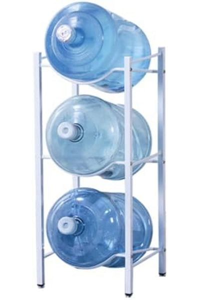 Türkiye 3 Tier Water Jug Rack, 5 Gallon Water Bottle Holder Heavy Duty Water Bottle Stand Storage for Kitche
