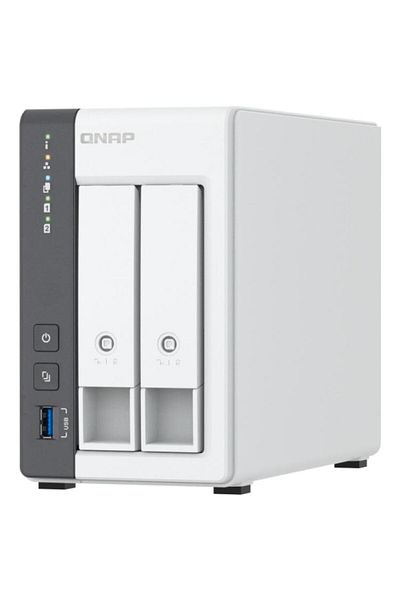 Qnap NAS 216G 2-Bay, CPU ARM 2.0GHz Quad core, RAM 4GB, 2.5/3.5 SATA 6Gbps HDD (neincluse),