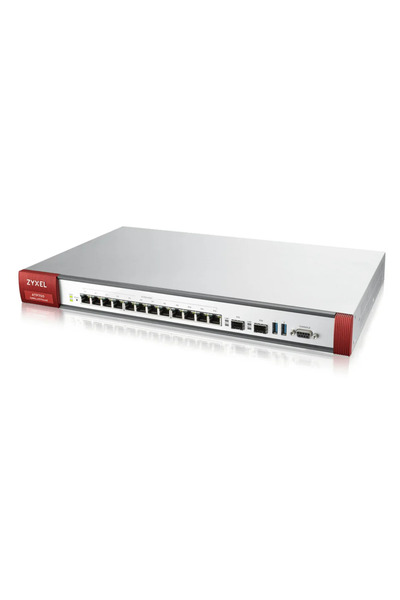 ZyXEL Firewall hardware ATP, 12 porturi Gigabit definibile de utilizator, 2 p...