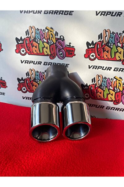 Universal HER ARACA UYUMLU KROM EGSOZ BAŞLIĞI ÇİFT ÇIKIŞ