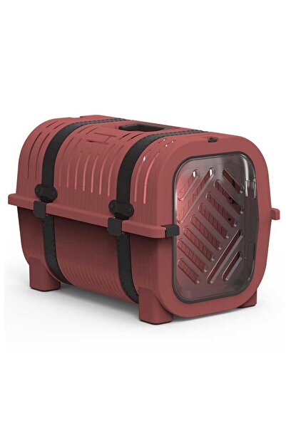 Rainbow Pembe Kahverengi Kemerli Kedi Köpek Taşıma Çantası 51x33x36 Cm