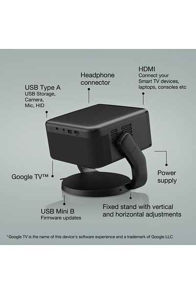 EPSON EF-22B Projector Compact projector + stand, projects up to 150, 3LCD technology