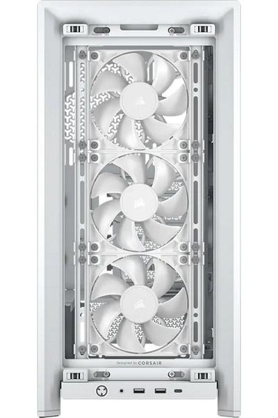 Corsair FRAME 4000D RS Mid Tower Case WHITE, Tempered Glass, 7 horizontal Expansion Slots