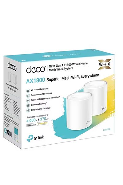 TP-LINK DECO X10(2-PACK) AX1500 Dual-Band Whole-Home Wi-Fi 6 Mesh System, S