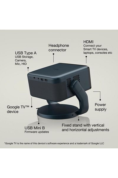 EPSON EF-22N Projector Compact projector + stand, projects up to 150, 3LCD technology