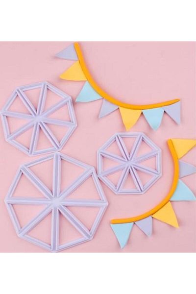 Pastaland Sugar Paste Mold Streamer Cutter 3 Pieces