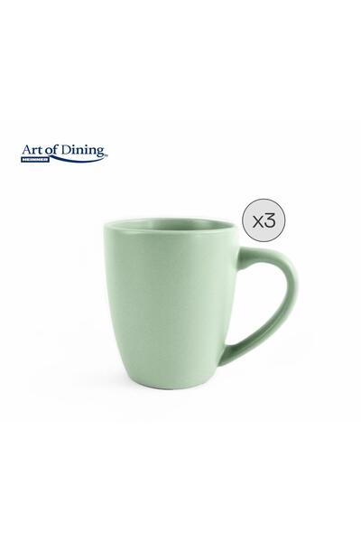 Heinner Yvonne 3-Piece Ceramic Mug Set, 354 ml - Art of Dining by