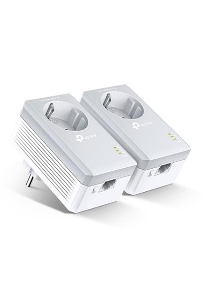 TP-LINK Kit POWERLINE, HomePlug AV, 500Mbps, Ultra Compact Size ,PassThrough, Green Powerline,
