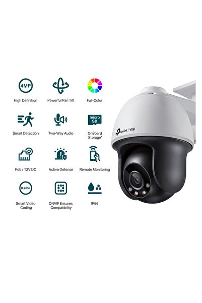 TP-LINK "TP-LINK VIGI 4MP Outdoor PAN/TILT Network Camera,VIGI C540(4mm), 1/3""Progressive Scan CMOS, obiec