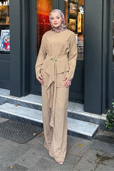 Ovn. Arin Belt Detailed Suit - Soil
