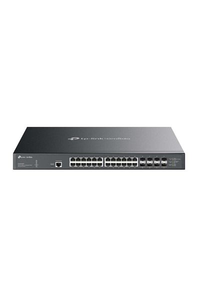 TP-LINK Omada 32-Port 10GE L2+ Managed Switch with 24-Port PoE++ PORT: 24× 10G RJ45 PoE++ Ports, 8× 10G