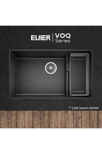 EVIER Granit Evye I VOQ Series I SET I Black (SİYAH)