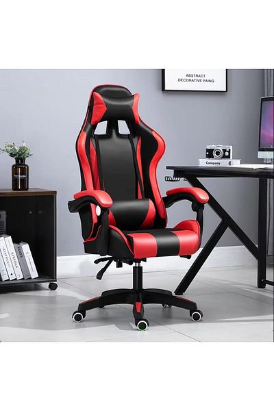 MAAS Gaming Chair, Video Game Chair with Footrest and Massage Lumbar Support, Ergonomic Computer C